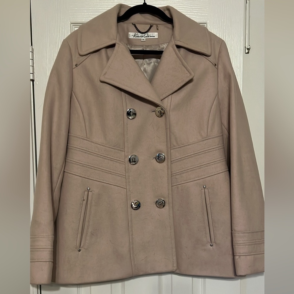 Kenneth Cole Beige Peacoat Size 14